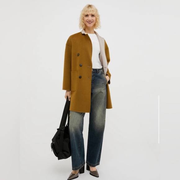 ❌SOLD❌Max & Co. Reversible Double Faced Wool Coat - Picture 4 of 13